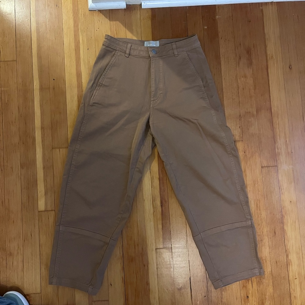EVERLANE Barrel Pants—Golden Brown